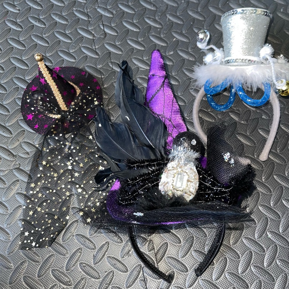 3 costume hats.